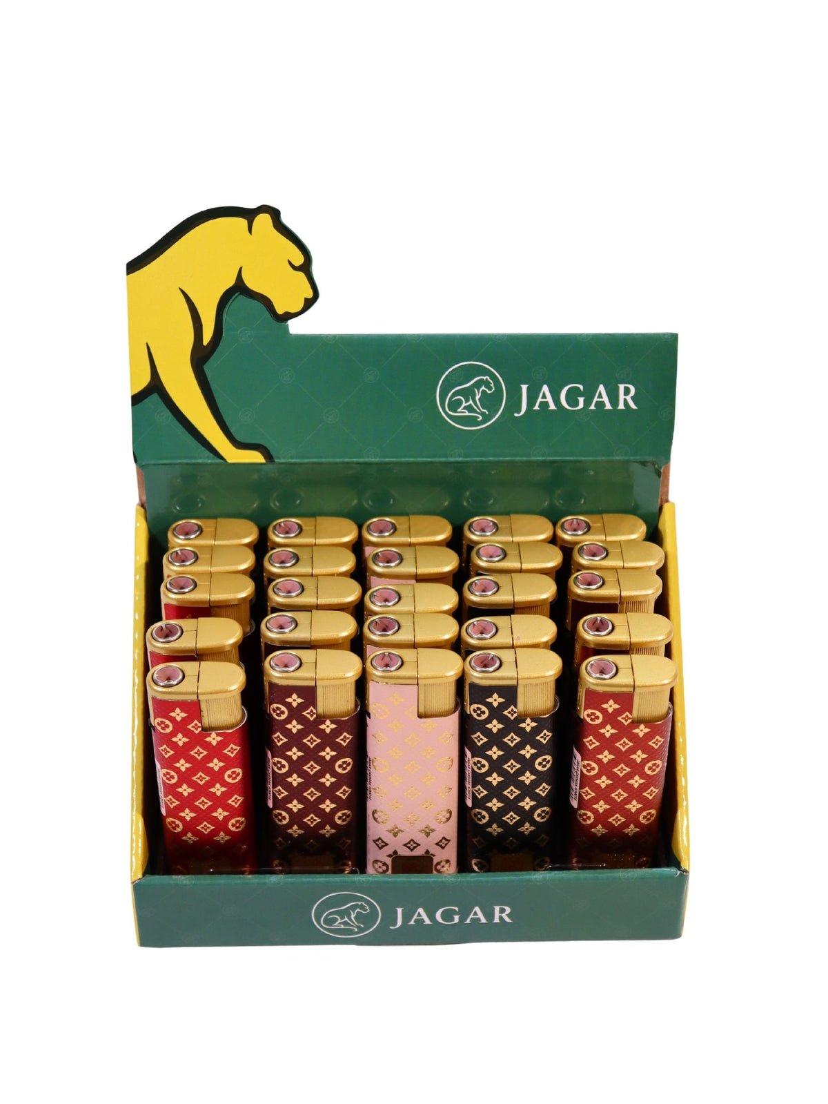 Jagar 25'li Paket Çakmak 5 Renk Çakmak JCM018