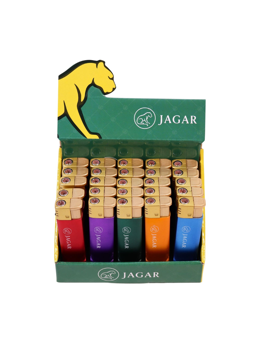 Jagar 25'li Paket Çakmak 5 Renk Çakmak JCM031