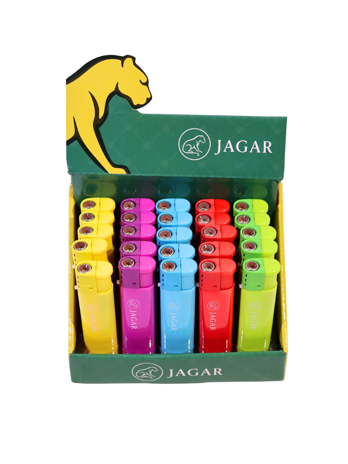 Jagar 25'li Paket Çakmak 5 Renk Çakmak JCM029