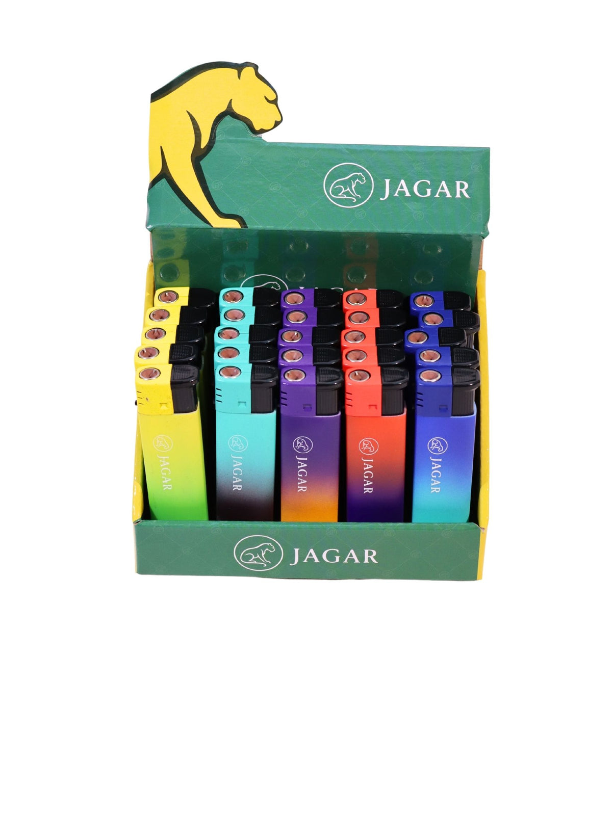 Jagar 25'li Paket Çakmak 5 Renk Çakmak JCM030