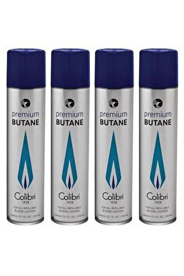 Colibri 4'lü Premium Butane Gaz Pürmüzlü Çakmak Gazı 300 ML CBG002