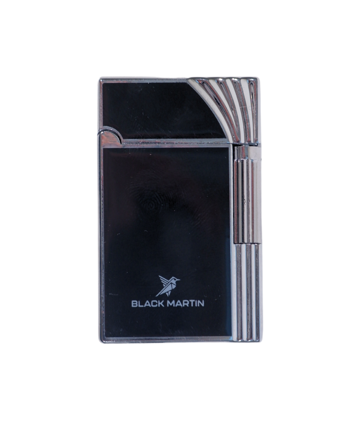 Black Martin Soft Flame Çakmak Siyah-Gümüş BM443