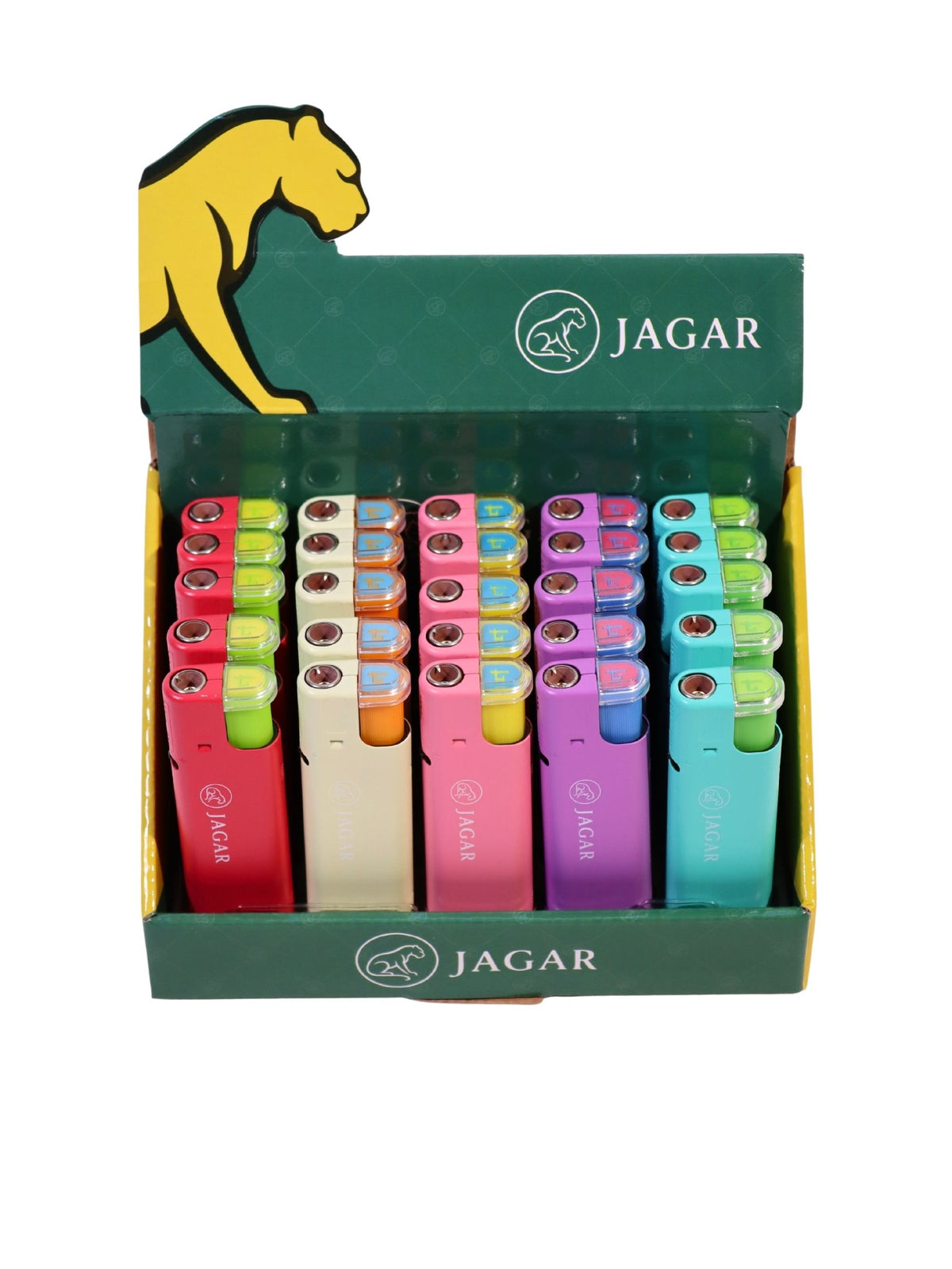 Jagar 25'li Paket Çakmak Tek Renk Çakmak JCM006