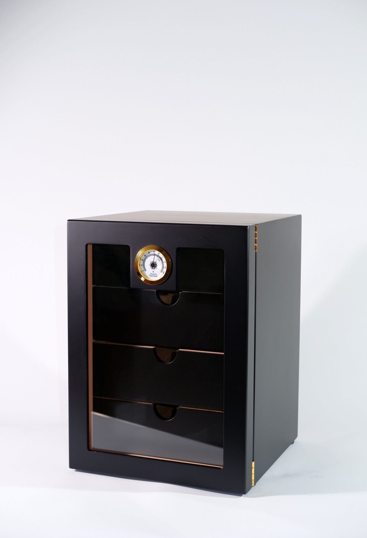 Parmida Siyah 4 Raflı İspanyol Sedir Ağacı Nemlendirici Humidor PHUM0210 – genel görünüm