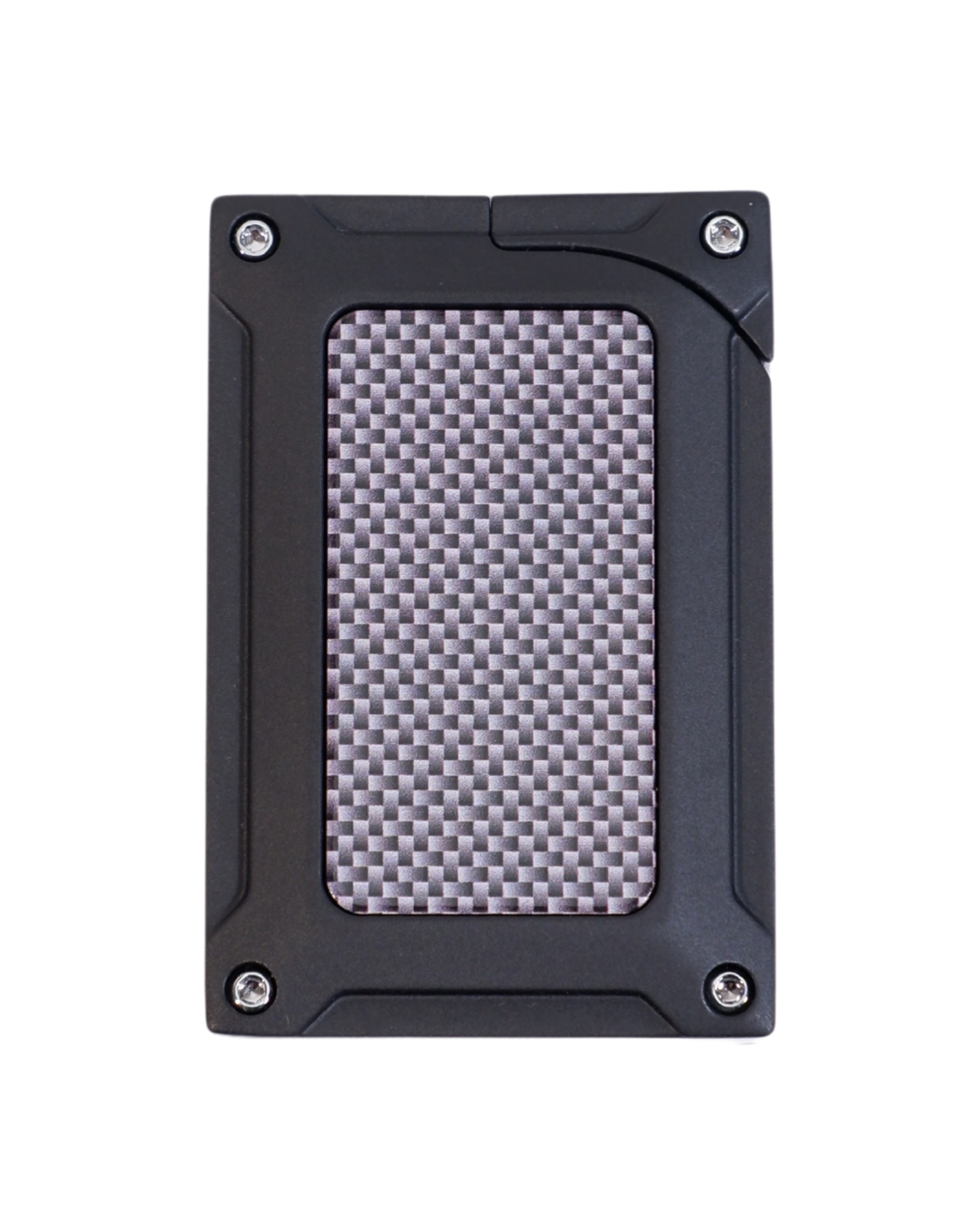 Caseti Gunmetal Karbon Desenli Tek Torch Puro Çakmağı CA-445B(4)
