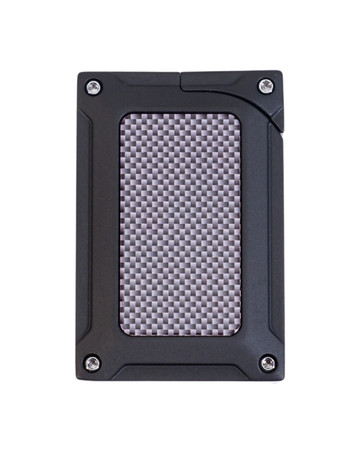 Caseti Gunmetal Karbon Desenli Tek Torch Puro Çakmağı CA-445B(4)