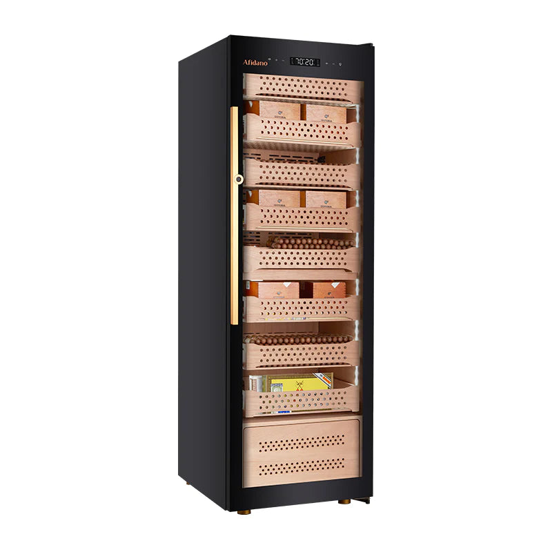 Afidano B8 Elektronik Nemlendirici & Soğutmalı Puro Dolabı & Humidor – detay görünümü