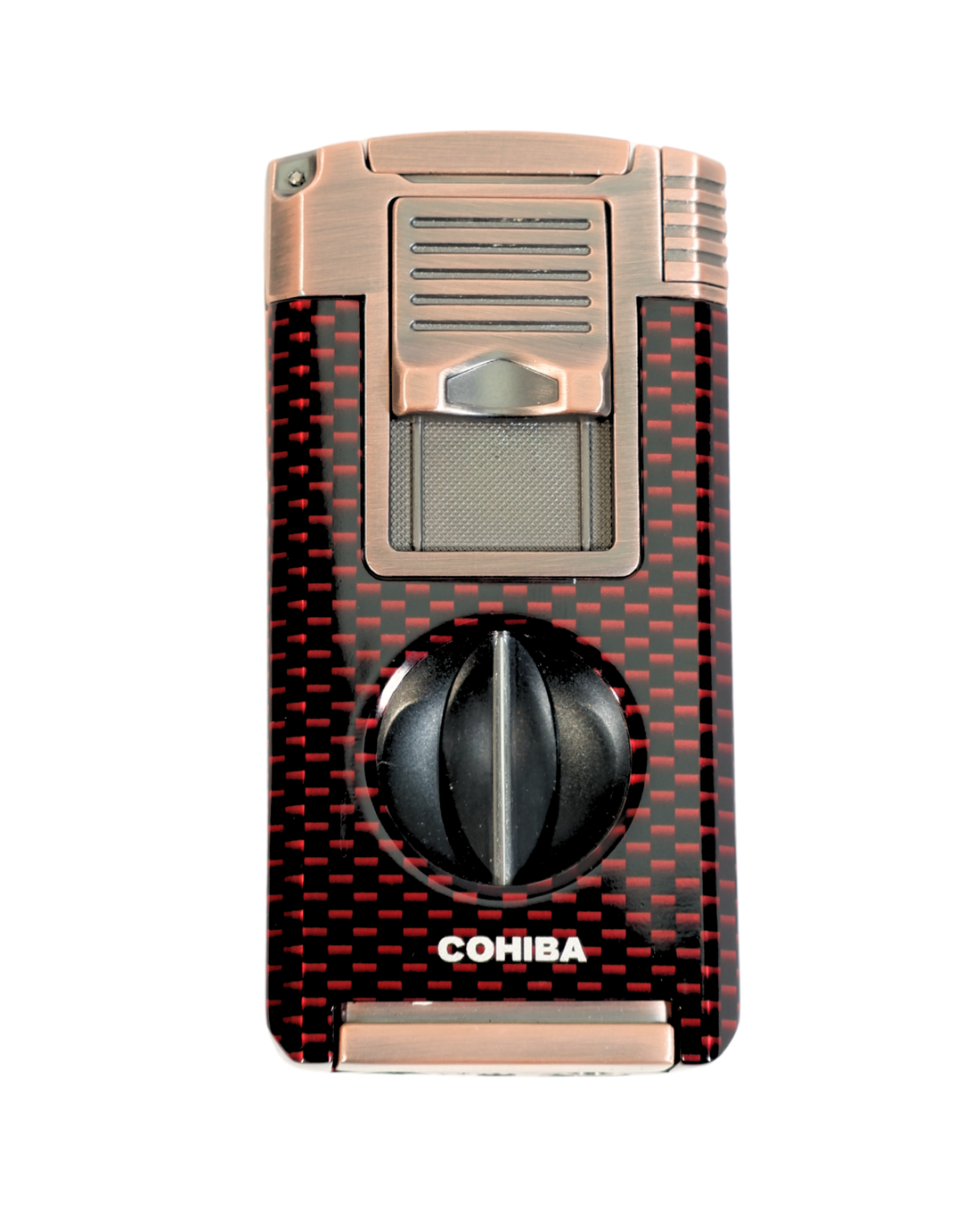 Cohiba Bordo Karbon Dört Fonksiyonlu Çift Torch Puro Çakmak CCM0842