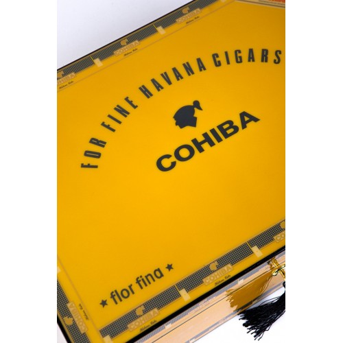 Cohiba Sarı Havana Cigars İspanyol Sedir Ağacı Nemlendirici Humidor PHUM195 – detay görünümü