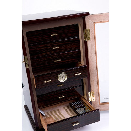 Cohiba 7 Çekmeceli Humidor Puro Saklama Kutusu PHUM0185 – detay görünümü