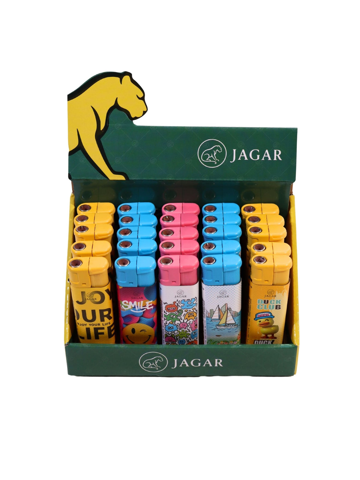 Jagar 25'li Paket Çakmak 5 Renk Çakmak JCM001