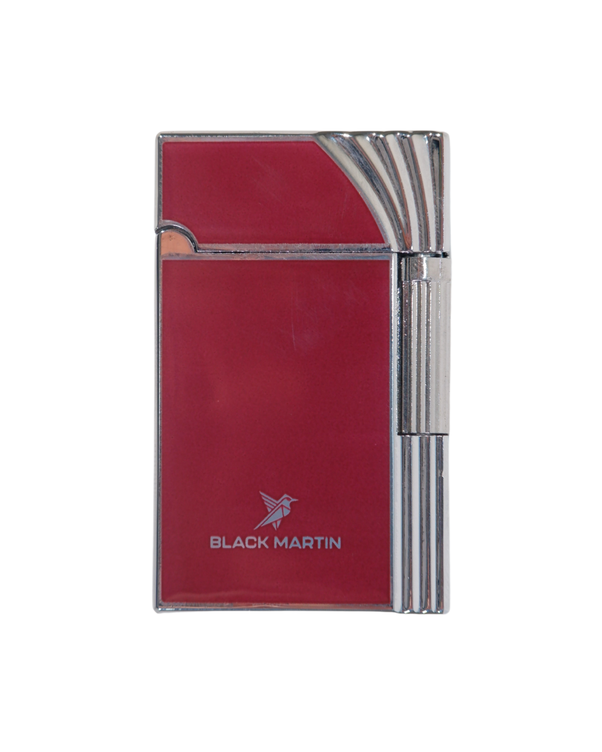 Black Martin Soft Flame Çakmak Bordo-Gümüş BM445