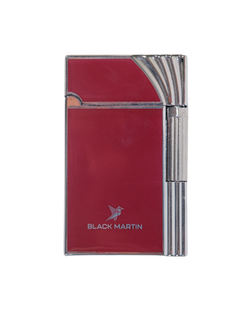 Black Martin Soft Flame Çakmak Bordo-Gümüş BM445