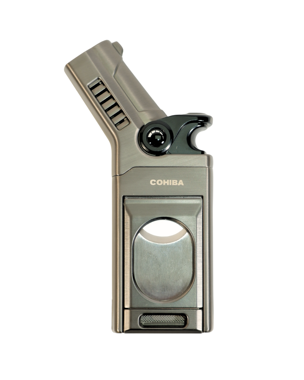 Cohiba Gunmetal 3 Fonksiyonlu Tek Torch Puro Çakmak CCM0806
