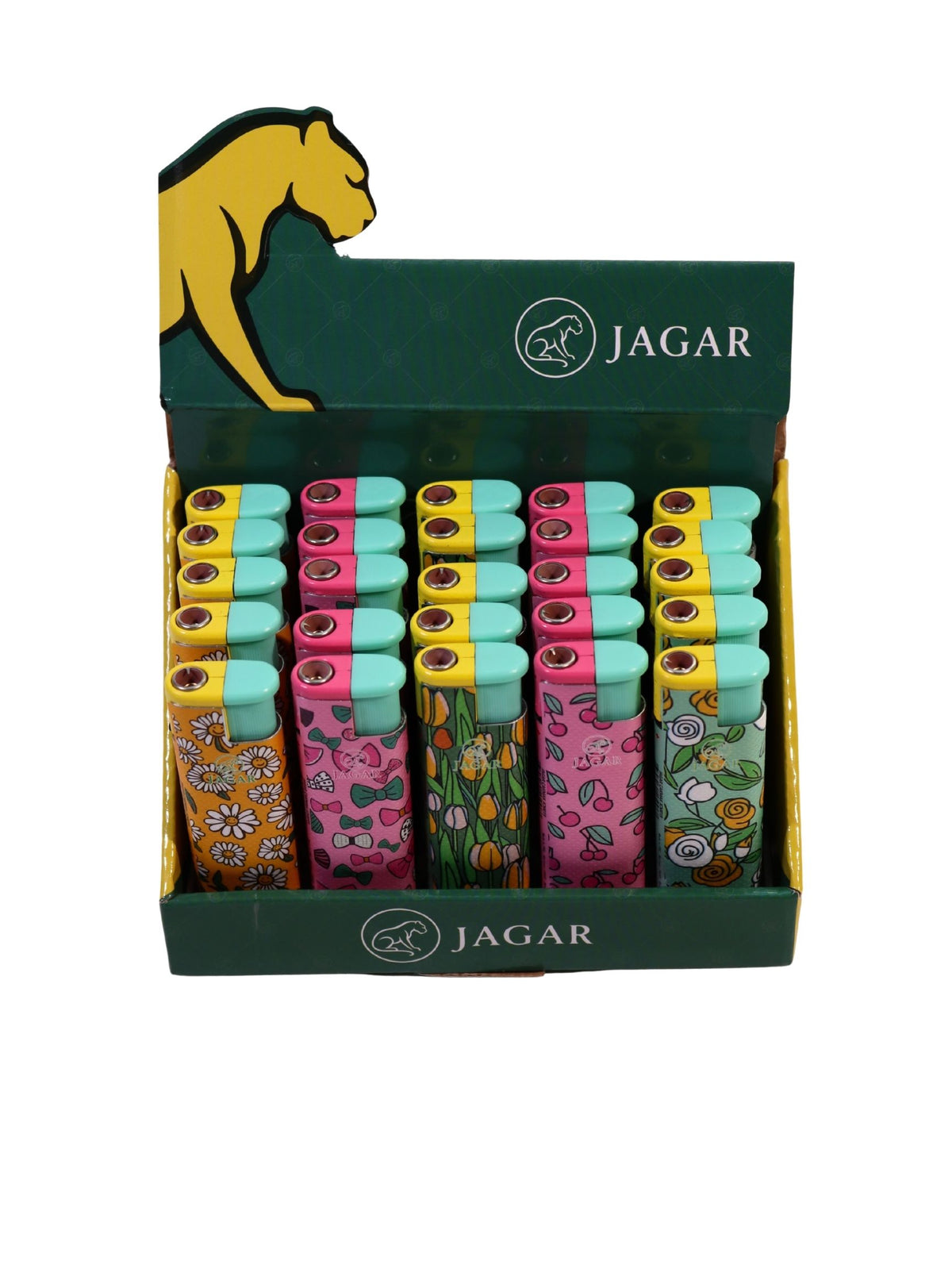 Jagar 25'li Paket Çakmak 5 Renk Çakmak JCM019