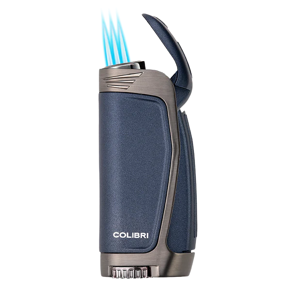 Colibri E3 Lacivert-Gunmetal 2 Torch Jet Alev Puro Çakmak LI235T6 – detay görünümü