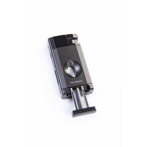 Parmida Siyah V-Cut Çift Torch Puro Çakmağı PCM0432 – detay görünümü