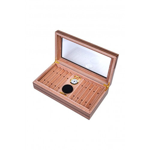 Parmida Humidor Puro Saklama Kutusu Sedir Humidor Nem Kontrollü Şık Tasarım PHUM086 – farklı açıdan görünüm