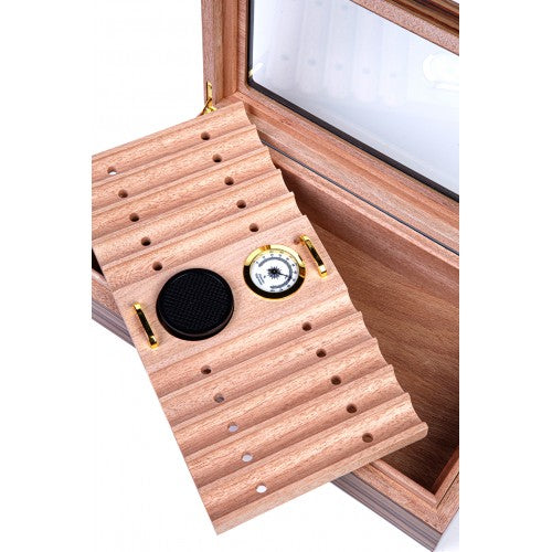 Parmida Humidor Puro Saklama Kutusu Sedir Humidor Nem Kontrollü Şık Tasarım PHUM086 – yan görünüm