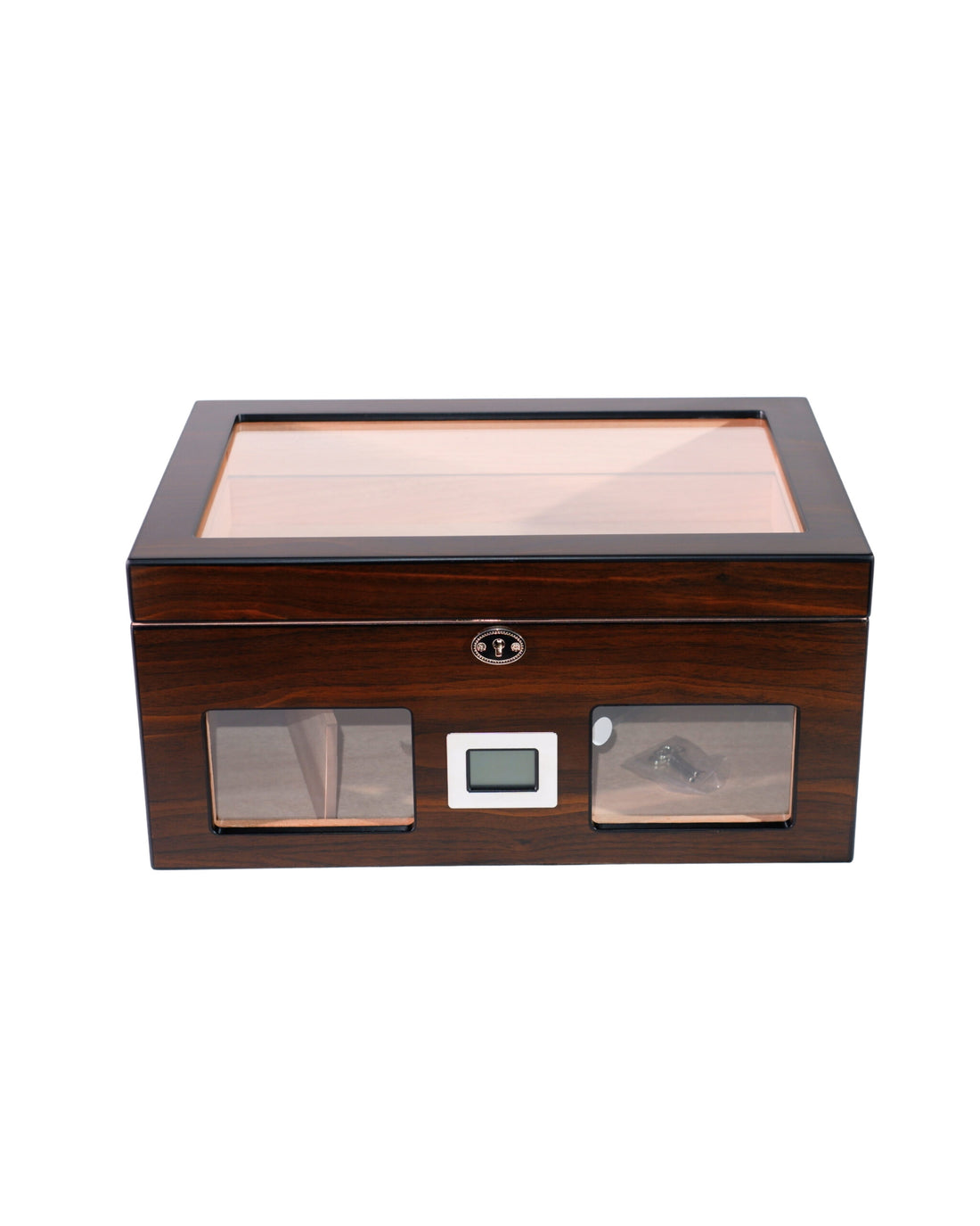 Parmida Ahşap Kahverengi Raflı Sedir Ağacı Nemlendirici Humidor PHUM0226