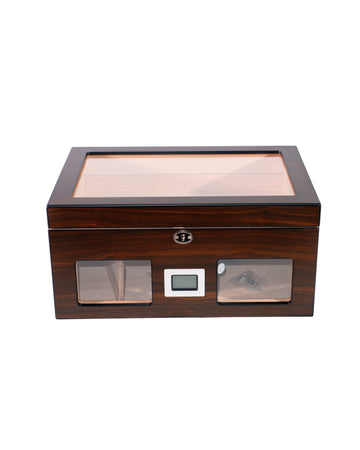 Parmida Ahşap Kahverengi Raflı Sedir Ağacı Nemlendirici Humidor PHUM0226