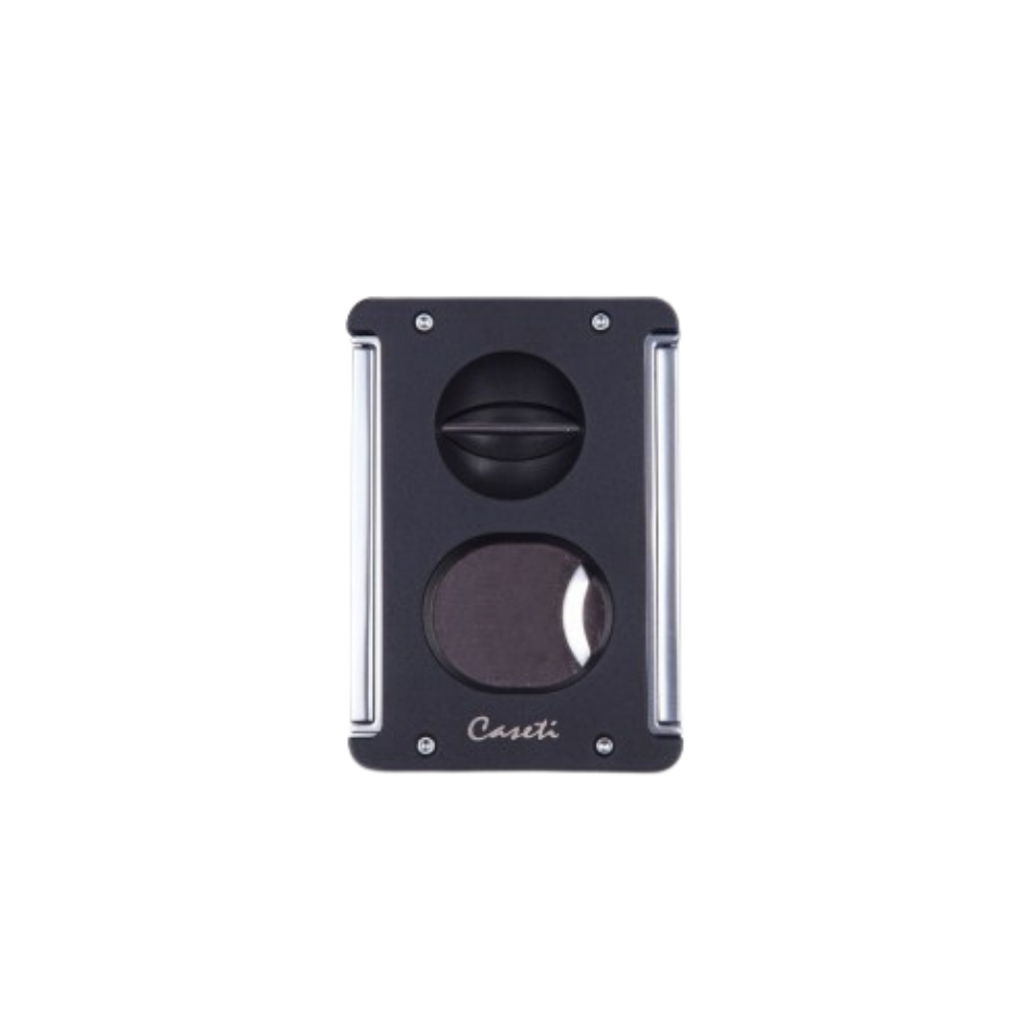 Caseti Trident Siyah V-Düz Delicili Puro Makası Kesici CA181(1)