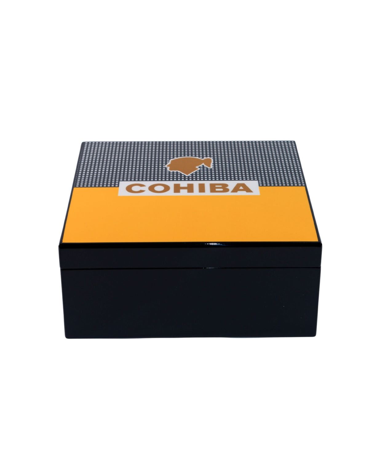 Cohiba Sarı-Siyah Sedir Ağacı Nemlendirici Humidor CHUM046