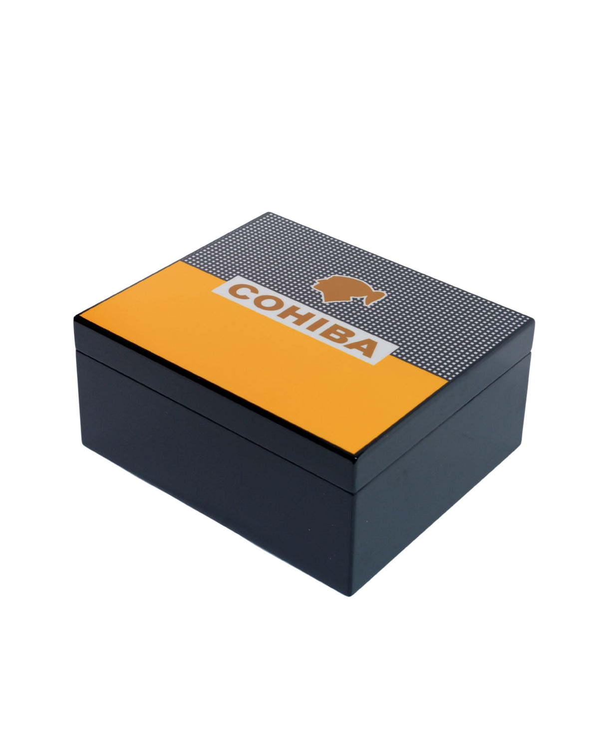 Cohiba Sarı-Siyah Sedir Ağacı Nemlendirici Humidor CHUM046 – farklı açıdan görünüm