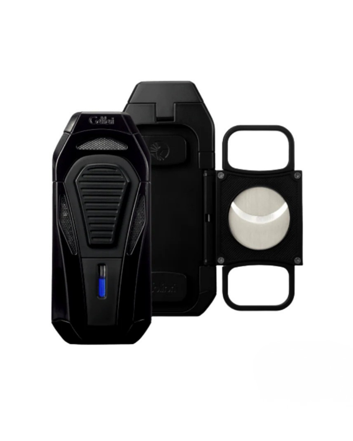 Colibri Boss III Jet Black 3 Torch Puro Çakmak LI950T1 – farklı açıdan görünüm