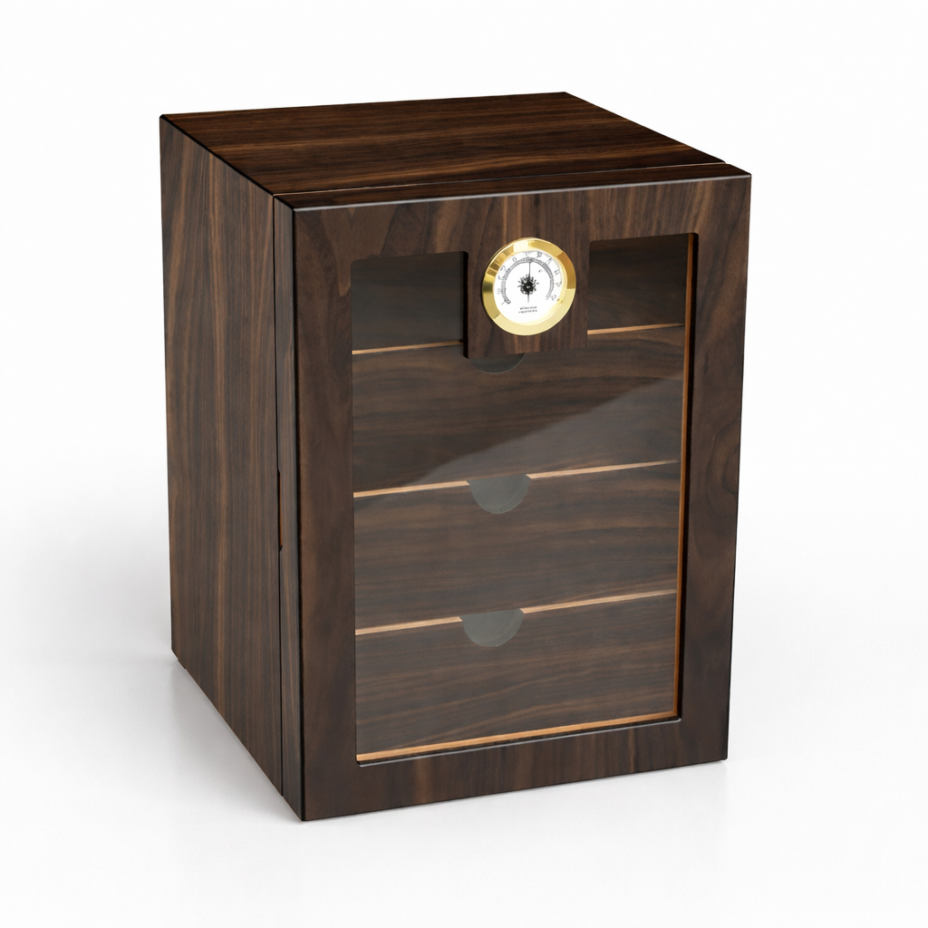 Parmida Kahverengi 4 Raflı İspanyol Sedir Ağacı Nemlendirici Humidor PHUM0157