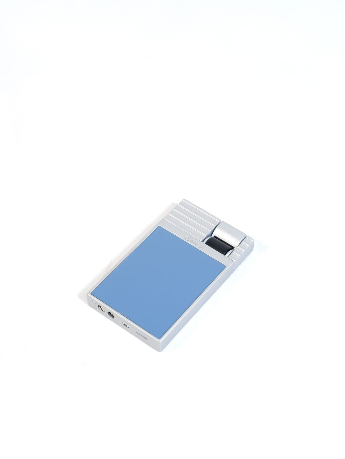 Caseti Mavi Gümüş Slim Perde Alev Tek Torch Puro Çakmağı CA578B(10)