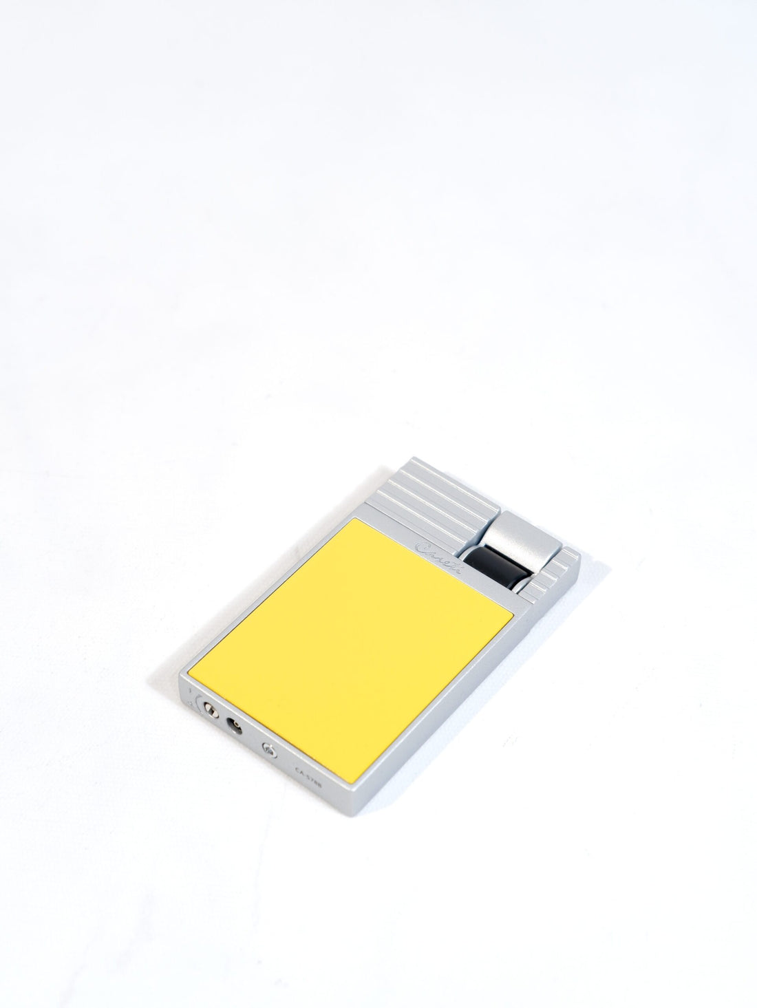 Caseti Sarı Gümüş Slim Perde Alev Tek Torch Puro Çakmağı CA578B(7)