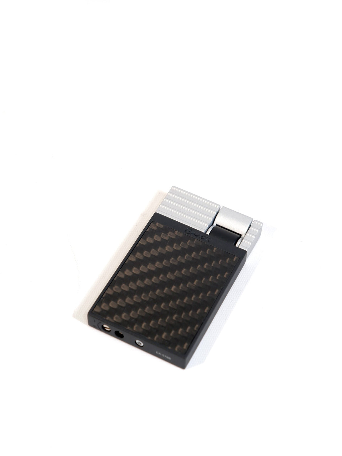 Caseti Siyah Karbon Slim Perde Alev Tek Torch Puro Çakmağı CA578B(1)