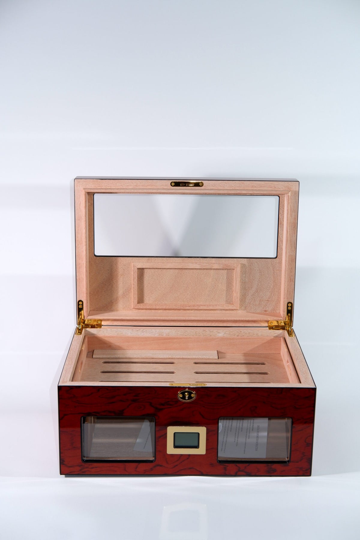 Parmida Mat Vişne Raflı Sedir Ağacı Nemlendirici Humidor PHUM0223 – detay görünümü