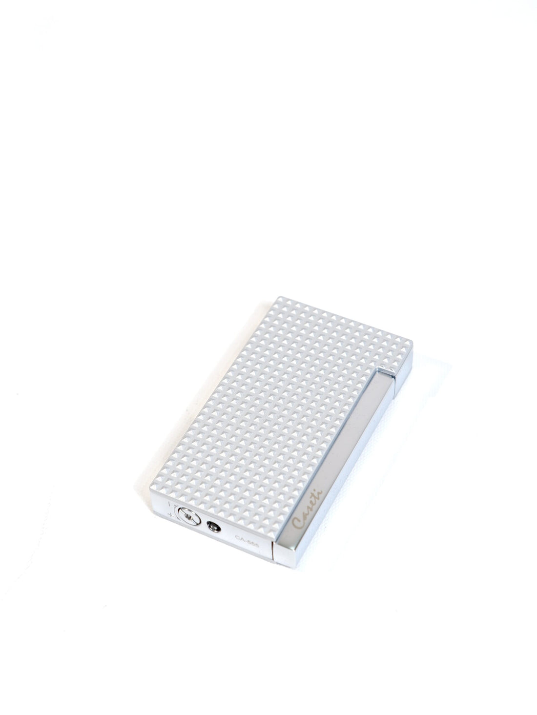 Caseti Gümüş 3D Tasarımlı Perde Alev Tek Torch Puro Çakmağı CA-555(14)