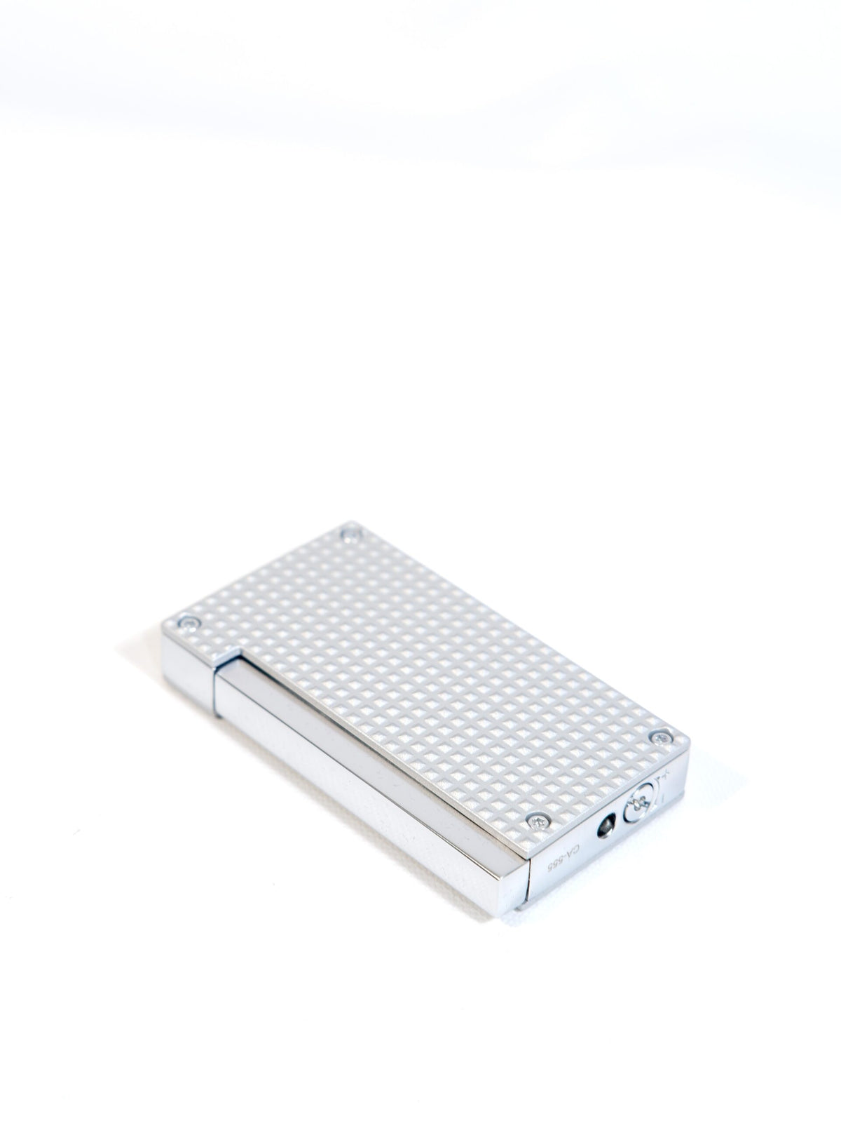 Caseti Gümüş 3D Tasarımlı Perde Alev Tek Torch Puro Çakmağı CA-555(14) – yakından görünüm