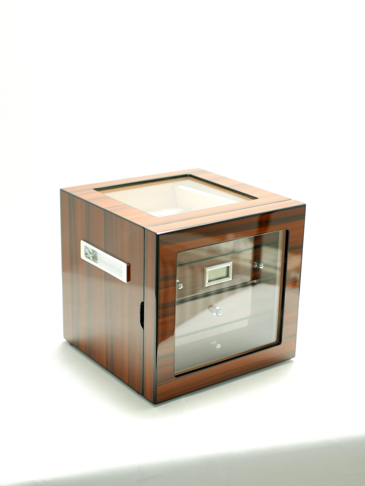 Parmida Kahverengi Humidor 3 Katlı Puro Saklama Kutusu PHUM0249 – farklı açıdan görünüm