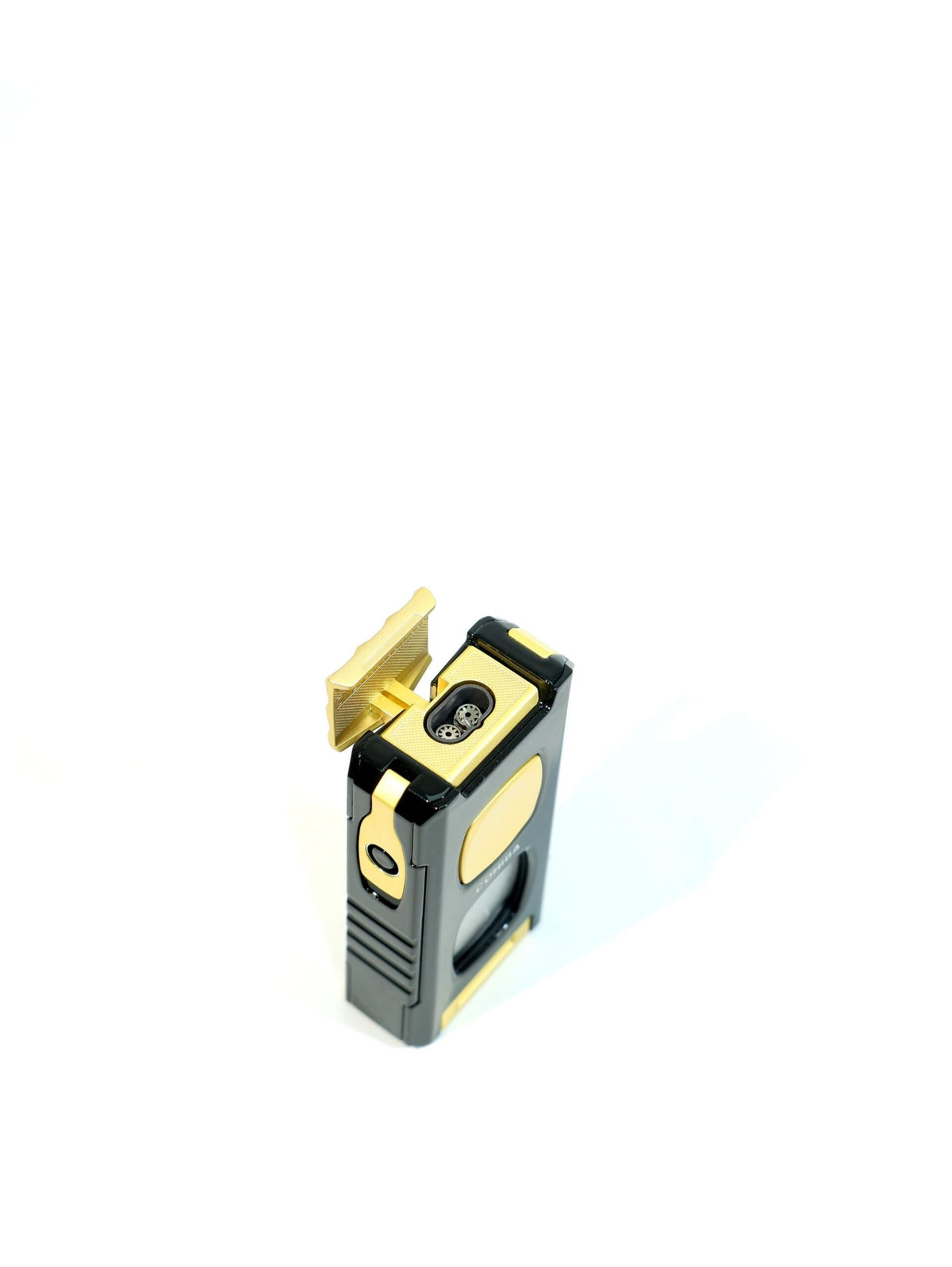 Cohiba Siyah-Gold Çift Torch Full Fonksiyonlu Puro Çakmak CCM0799 – farklı açıdan görünüm