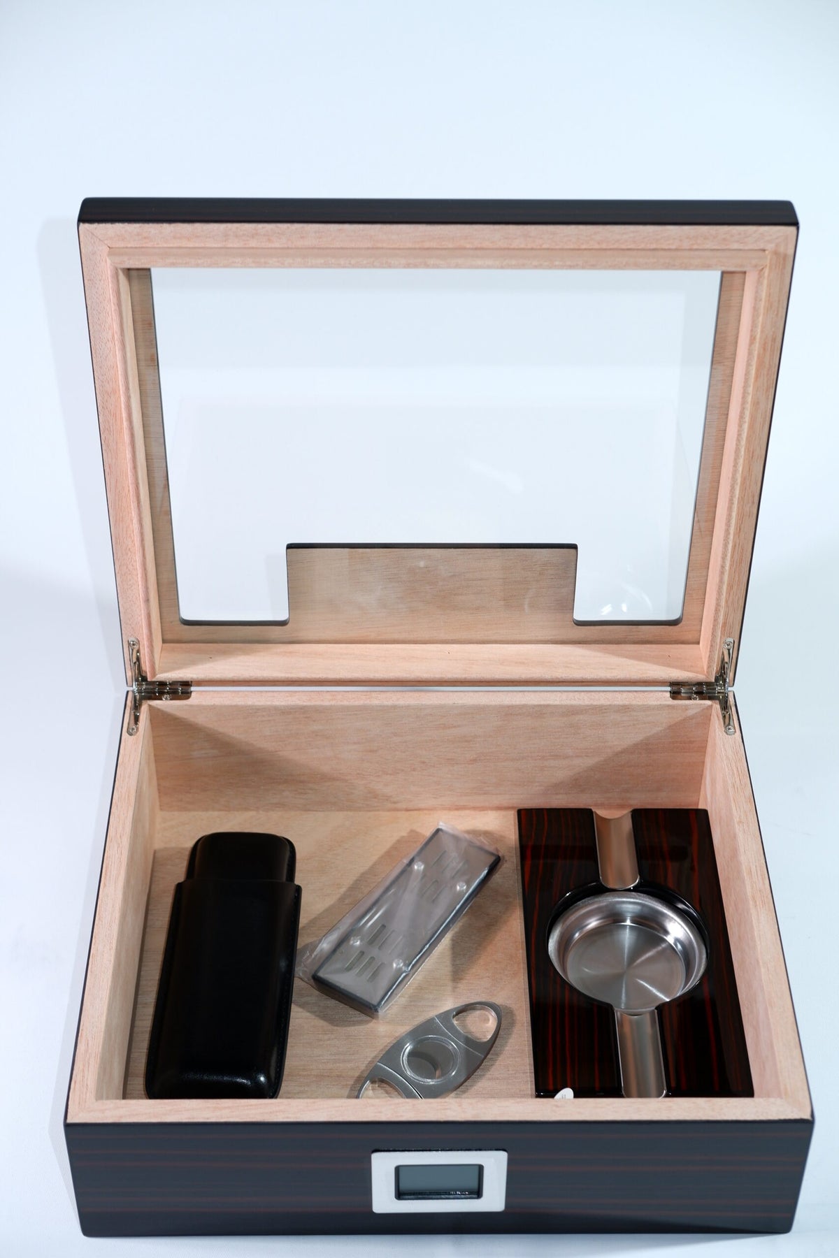 Parmida Kahverengi Setli Sedir Ağacı Nemlendirici Humidor PHUM0211 – detay görünümü