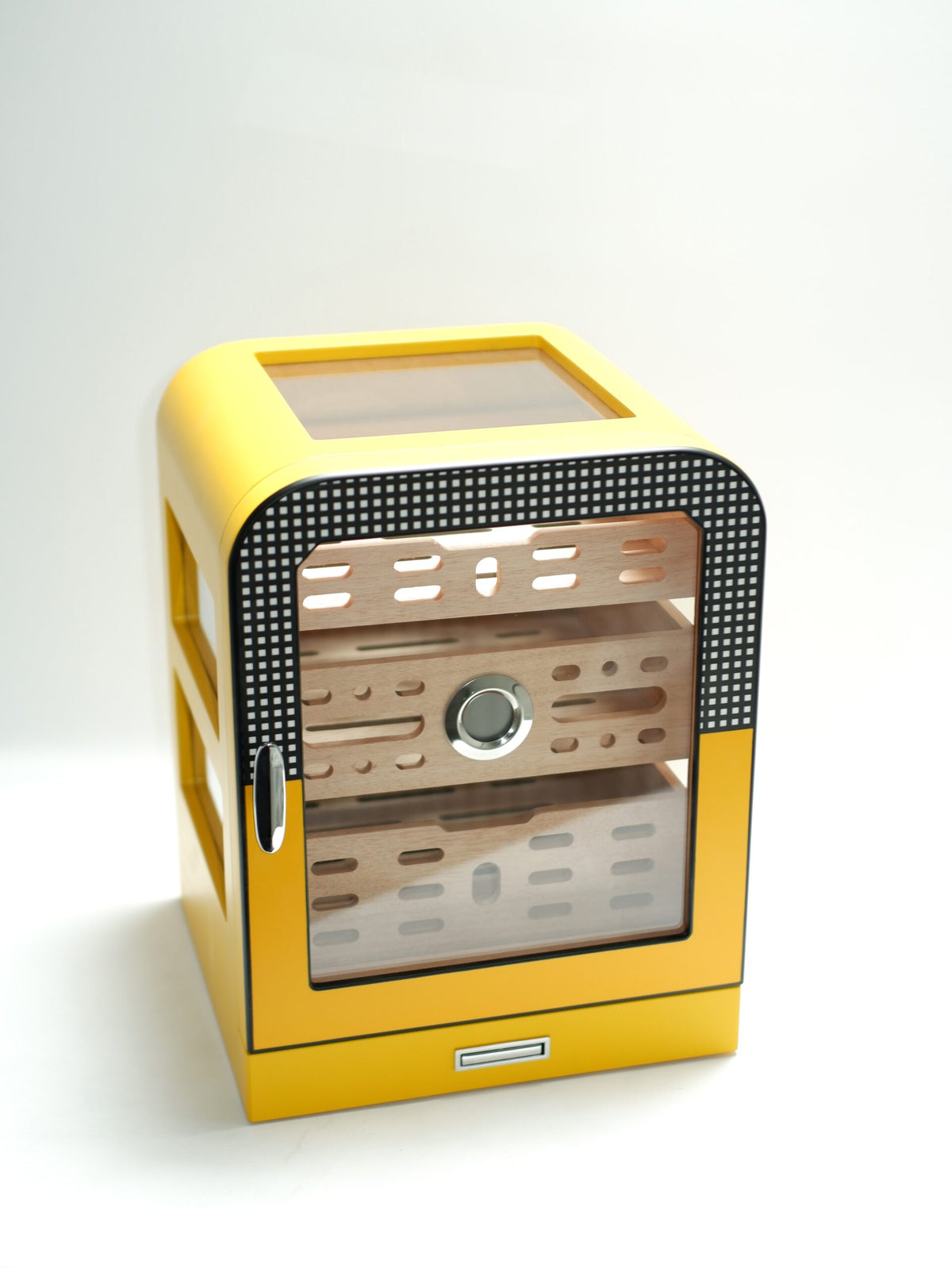 Parmida Tasarım Aksesuar Çekmeceli Camlı Sedir Humidor Puro Kutusu Phum0254 – ürün detayı