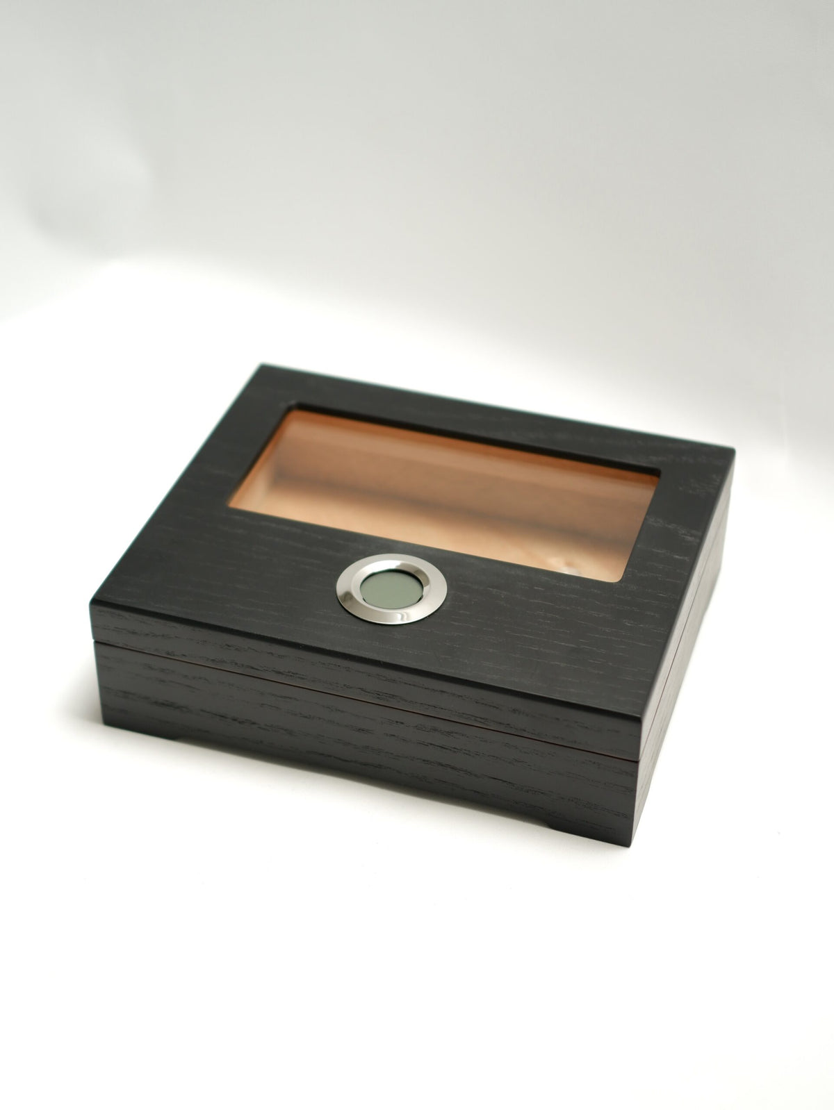 Parmida Siyah Puro Saklama Kutusu Nemlendirici Premium Humidor PHUM0263 – yakından görünüm