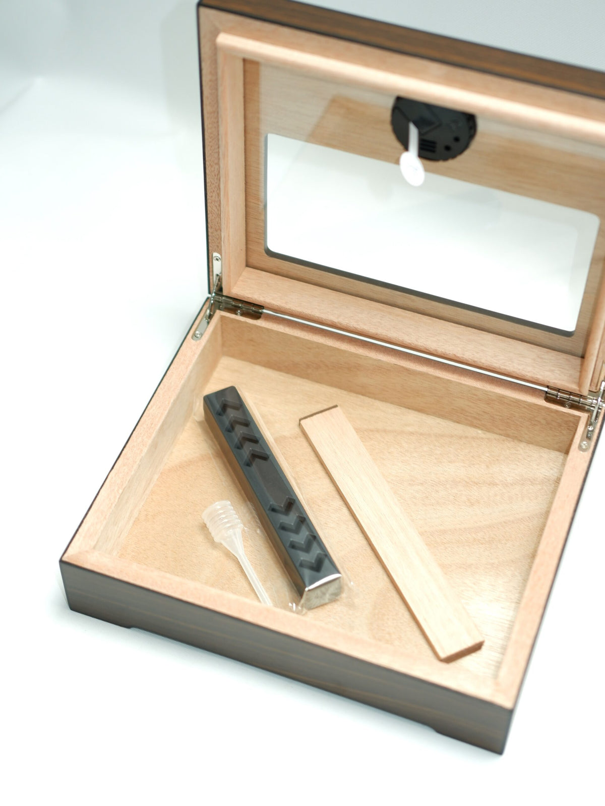 Parmida Kahve Puro Saklama Kutusu Nemlendirici Premium Humidor PHUM0264 – detay görünümü