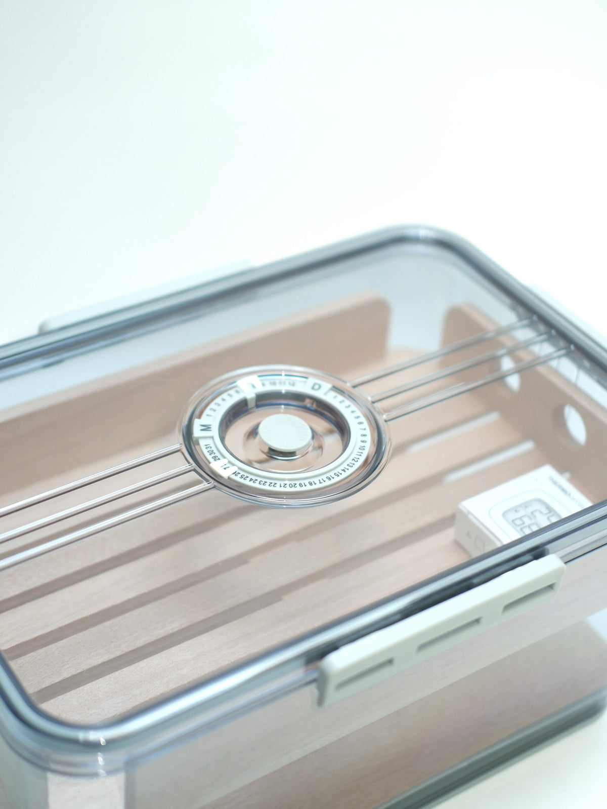 Parmida Şeffaf Humidor Puro Saklama Kutusu PHUM0272 – detay görünümü