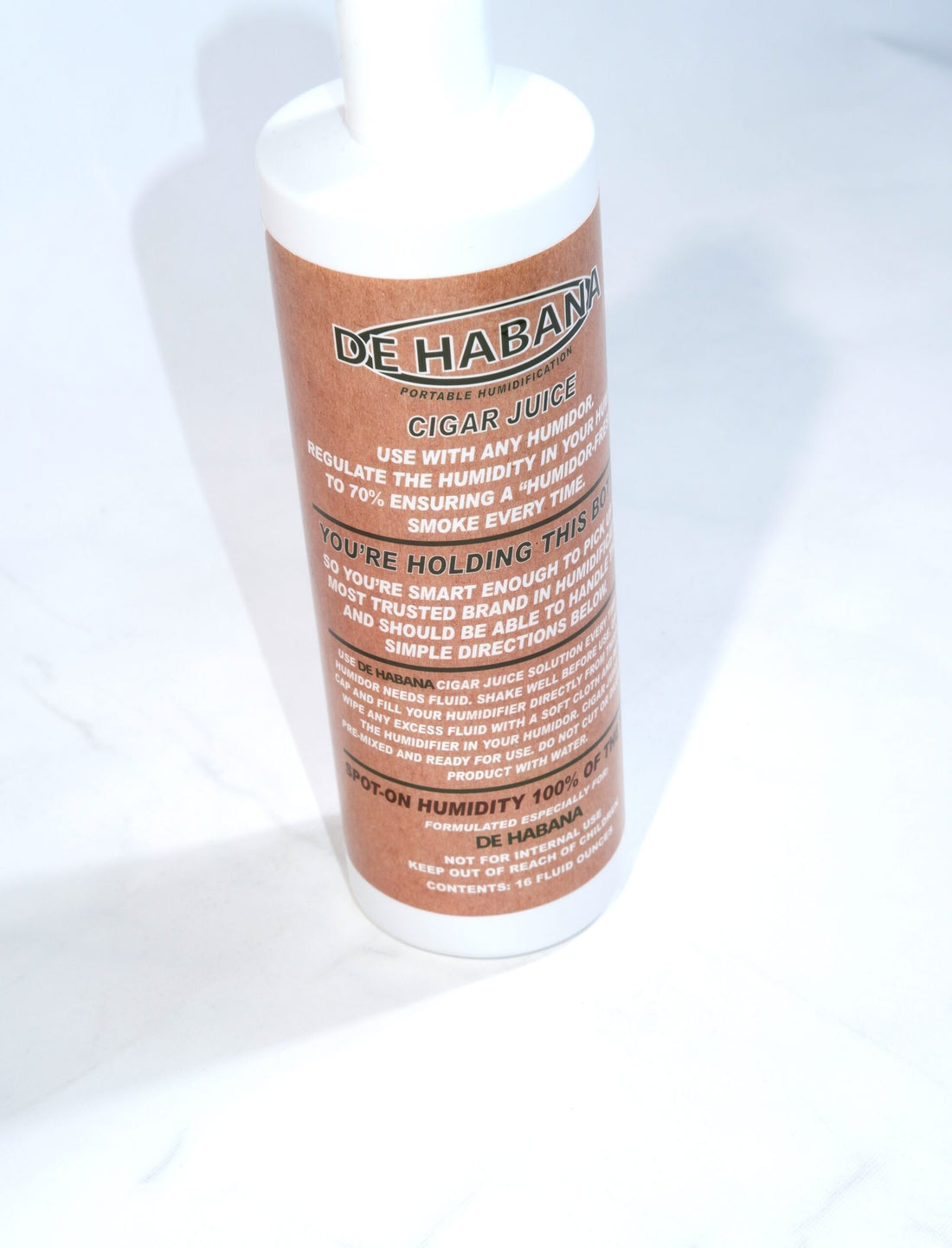 De Habana Propylene Glycol 16oz Saf Su Puro Humidor Nemlendirme Solüsyonu DHN005