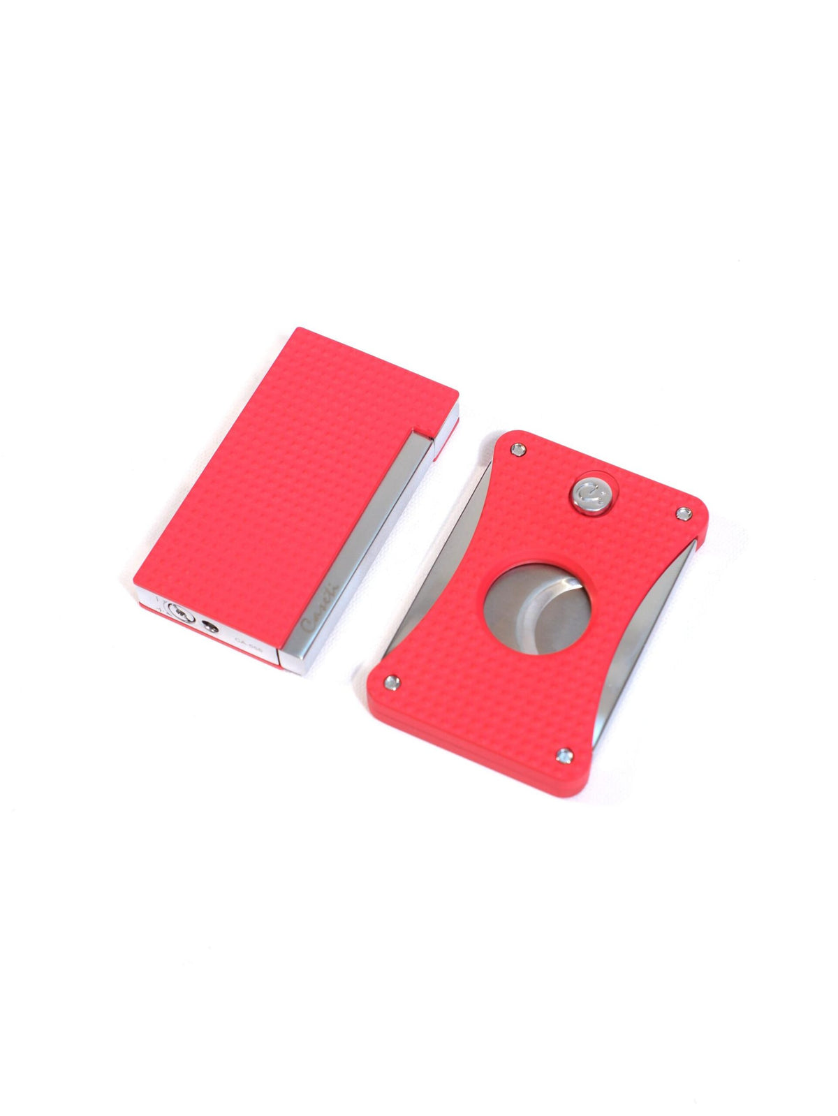 Caseti Kırmızı 3D Tasarımlı Premium Puro Seti CAT001 – farklı açıdan görünüm