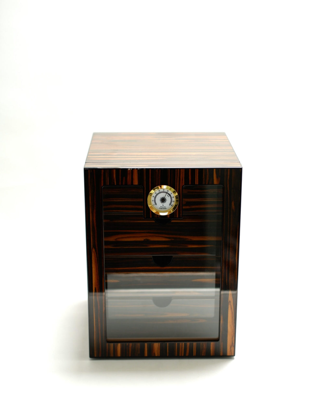 Parmida Kahverengi Humidor Dört Çekmeceli Puro Saklama Kutusu PHUM0241 – farklı açıdan görünüm