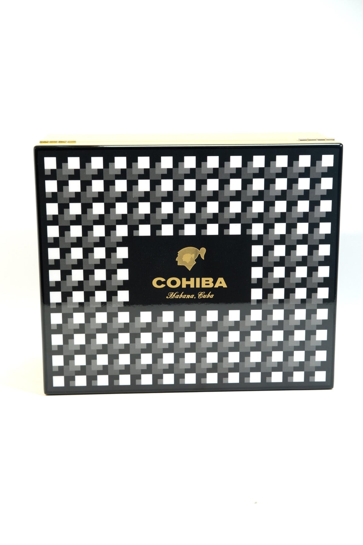 Cohiba Sarı İspanyol Sediri Puro Saklama Kutusu Humidor CHUM052 – yakından görünüm