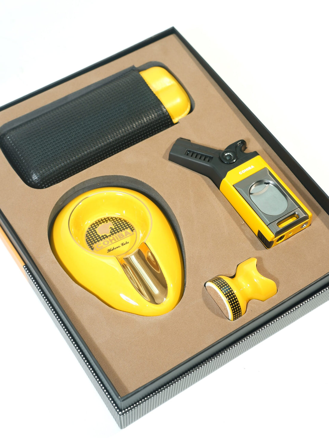 Cohiba Dörtlü Sarı Siyah Puro Seti CST0308