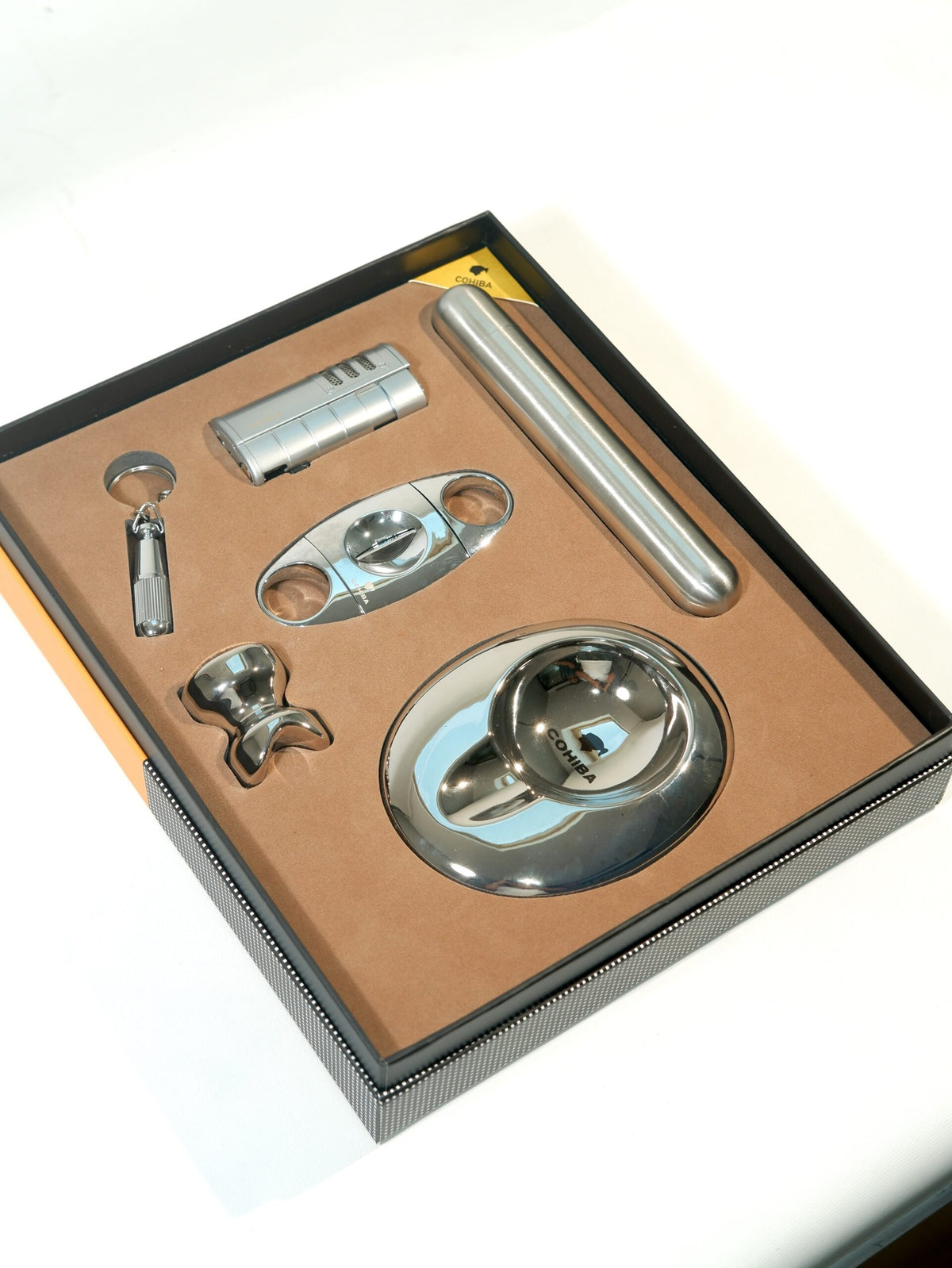 Cohiba Altılı Gümüş Puro Seti CST0317 – detay görünümü
