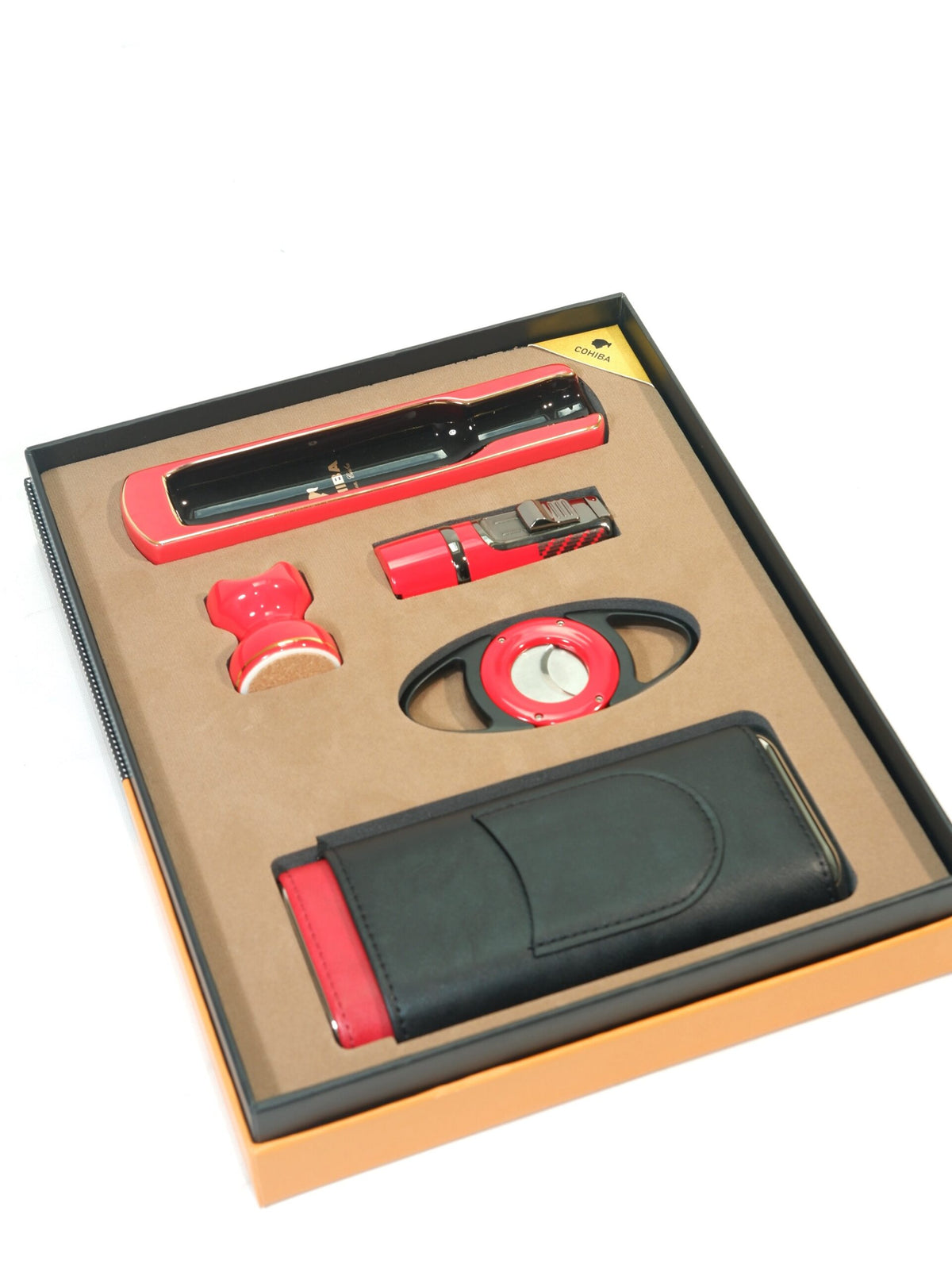 Cohiba Beşli Kırmızı Puro Seti CST0314 – yakından görünüm